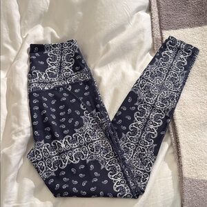 YEAR OF OURS Navy Paisley Legging